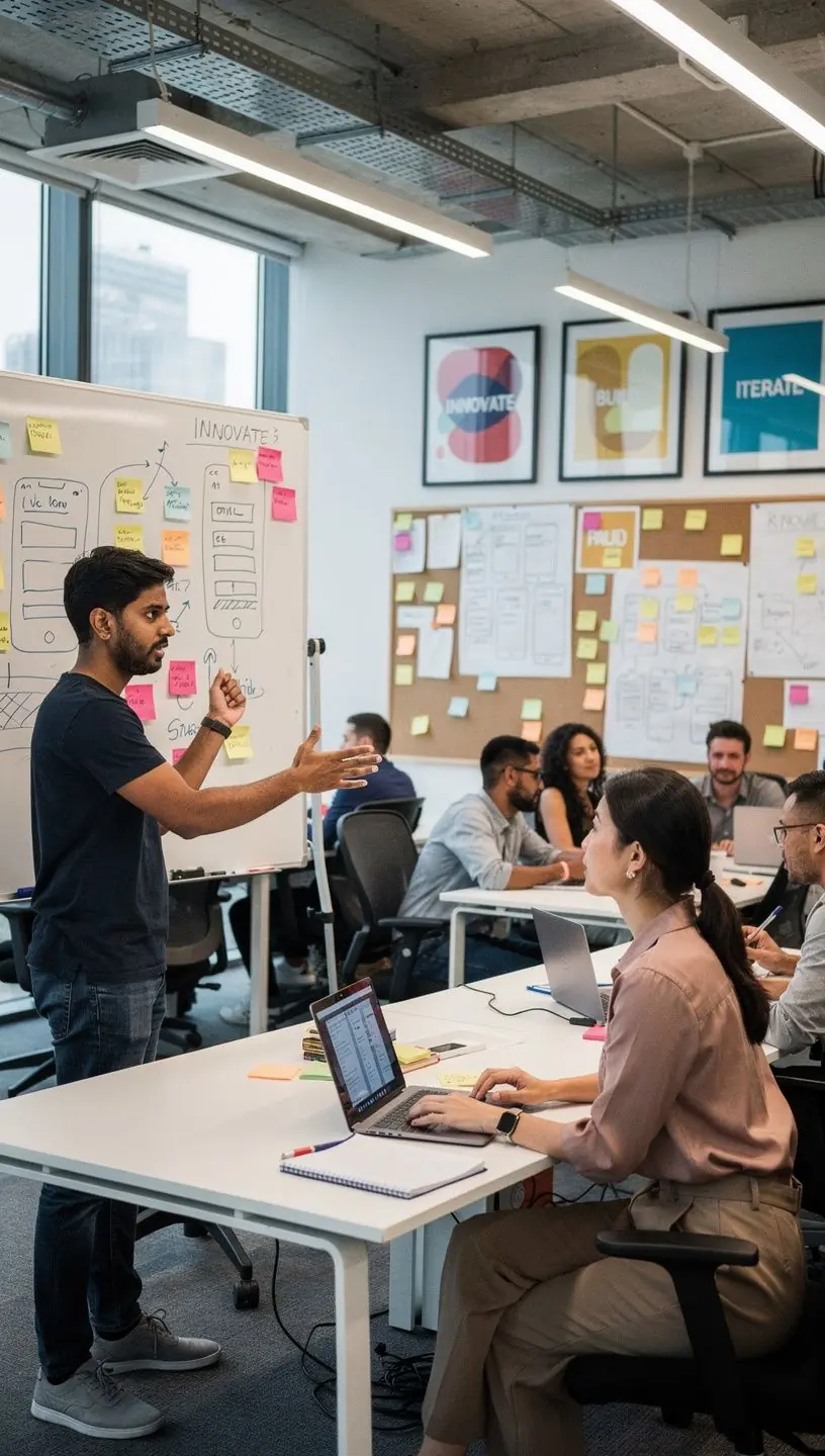 Professional team collaboration